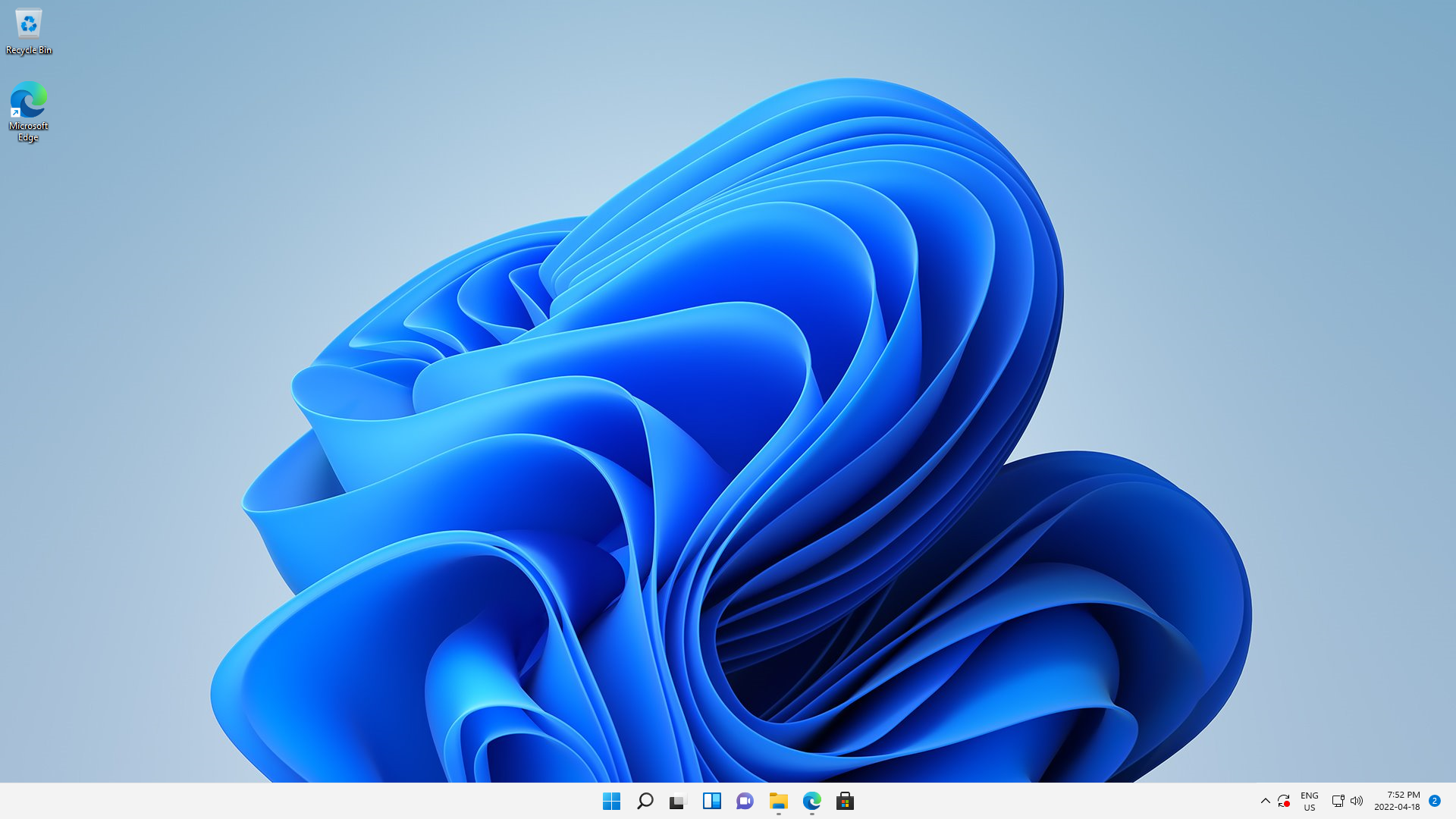 A screenshot of completed Windows desktop